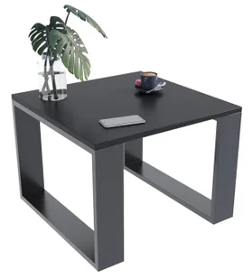 Czarna nowoczesna kwadratowa ława kawowa A3-F57 - Ławy i stoliki kawowe Czarna nowoczesna kwadratowa ława kawowa A3-F57 - Ławy i stoliki kawowe - miniaturka - grafika 1