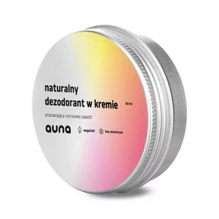 Auna Naturalny dezodorant w kremie Cytrusowy 60ml - Dezodoranty i antyperspiranty dla kobiet - miniaturka - grafika 1