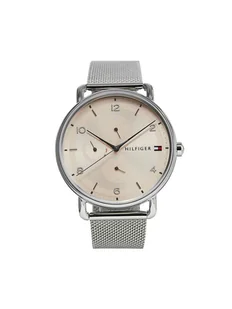 Zegarek Tommy Hilfiger Zegarek Lily 1782662 Srebrny - Zegarki męskie - miniaturka - grafika 1