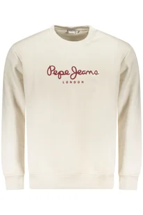 PEPE JEANS BIAŁA BLUZA MĘSKA Z ROZPINANYM NA ZAMEK - Bluzy męskie - miniaturka - grafika 1