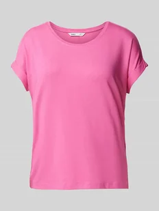 T-shirt o kroju regular fit z dodatkiem wiskozy m ‘MOSTER’ - Koszulki i topy damskie - miniaturka - grafika 1
