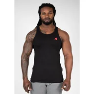 Koszulki sportowe męskie - Tank top fitness męski Gorilla Wear Adams Stretch czarny - miniaturka - grafika 1