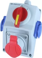 Przedłużacze i rozgałęźniki - ELEKTROMET 971660 Zestaw C16-18.2 Włącz-wyłącz 0-I Gniazdo 3P+Z, 2 x 2P+Z IP-54 - miniaturka - grafika 1