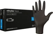 Meble i wyposażenie gabinetów medycznych - Nitrylowe rękawice ochronne - CZARNE - wytrzymałe, niepudrowane (Nitryl Black) - miniaturka - grafika 1