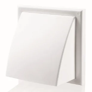 Vents Wylot ścienny z okapem 154 x 86 mm fi 100 mm biały - Wentylatory przemysłowe - miniaturka - grafika 2