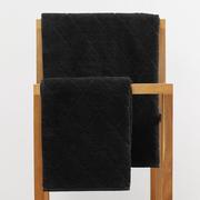 Ręczniki - Ręcznik SAMINE łazienkowy czarny 50x90 cm HOMLA - miniaturka - grafika 1