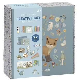 Zestaw artystyczny - Kreatywne pudełko XL Forest Friends, Little Dutch - Zabawki kreatywne - miniaturka - grafika 1