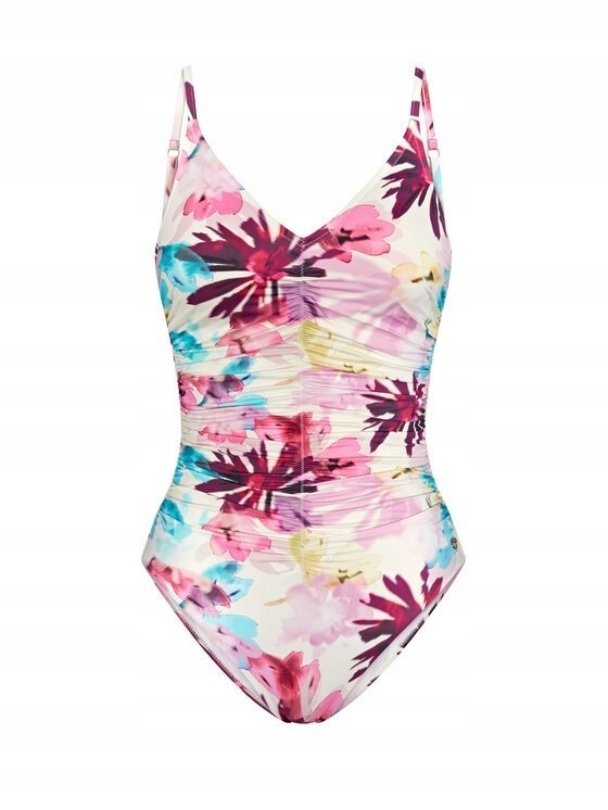 TRIUMPH JEDNOCZĘŚCIOWY KOSTIUM KĄPIELOWY W KOLOROWE KWIATY 48 J5D