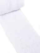 Rajstopy - Rajstopy dziewczęce bawełniane żakardowe białe esy floresy 80-86 - miniaturka - grafika 1