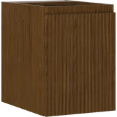 Szafki łazienkowe - Mexen Rivel szafka łazienkowa podumywalkowa 35 cm, 1 drzwi, ryflowana, orzech - 91A21-03547-1-BF86 - miniaturka - grafika 1