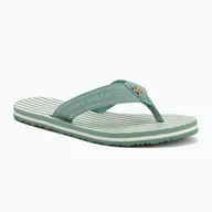 Klapki i japonki damskie - Japonki damskie Tommy Hilfiger Stripes Beach Sandal charming green - miniaturka - grafika 1