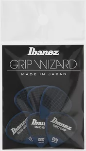 Ibanez plektrony Wizard-Serie, z uchwytem typu papier piaskowy, 1,0 MM, żółte, 6 sztuki, ppa1 6hsgye, granatowy PPA16HSGDB - Inne akcesoria gitarowe - miniaturka - grafika 1