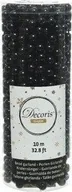 Oświetlenie świąteczne - Kaemingk Łańcuch choinkowy sznur koralików czarny 10 m - miniaturka - grafika 1