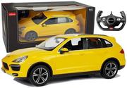 Zabawki zdalnie sterowane - Rastar Auto R/C Porsche Cayenne 1:14 Żółte na pilota - miniaturka - grafika 1