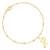 Bransoletki - Złota bransoletka stetoskop - miniaturka - grafika 1