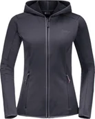 Bluzy damskie - Jack Wolfskin Bluza damska Baiselberg Hooded Fz W graphite r. XS 1710771_1388 - miniaturka - grafika 1