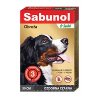 Artykuły przeciw pasożytom - Dermapharm Sabunol Obroża Dla Psa Przeciw Kleszczom I Pchłom Czarna 50 cm - miniaturka - grafika 1