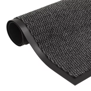 vidaXL Prostokątna wycieraczka przed drzwi 60 x 90 cm, antracytowa - Wycieraczki - miniaturka - grafika 1