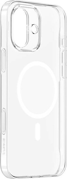 Baseus iP16 TouchButton magnetyczne etui na telefon komórkowy (przezroczyste)