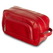 Kosmetyczki, organizery i kuferki - Kosmetyczka skórzana Tizano KM4 czerwona - miniaturka - grafika 1