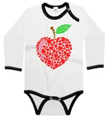 Body dla niemowląt - Body dziecięce Kocham Jabłka Czerwone Serca W Kształcie Jabłka 74/80 - miniaturka - grafika 1