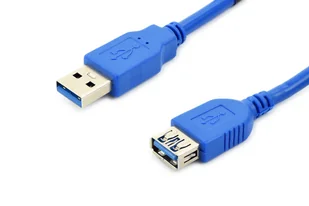 Accura USB-A - USB-A 1.8m M/F niebieski - Kable USB - miniaturka - grafika 1