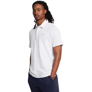 Męska koszulka polo Under Armour UA Icon Polo - biała - UNDER ARMOUR - Koszulki sportowe męskie - miniaturka - grafika 1
