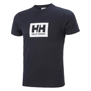Męska Koszulka z krótkim rękawem HELLY HANSEN HH BOX T 53285_599 – Granatowy - Koszulki męskie - miniaturka - grafika 1