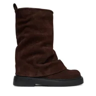 Botki damskie - Botki Bronx Harl-Eyy 47648-OC Brązowy - miniaturka - grafika 1