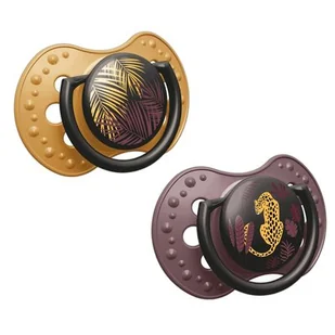 Lovi Smoczek silikonowy dynamiczny 3-6m Jungle Vibes Girl - Smoczki uspokajające - miniaturka - grafika 1