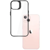 Etui i futerały do telefonów - Etui 3MK Satin Armor Case+ do Apple iPhone 14 Max Przezroczysto-czarny - miniaturka - grafika 1