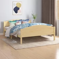 Łóżka - shumee shumee Rama łóżka lite drewno sosnowe 160 x 200 cm - miniaturka - grafika 1