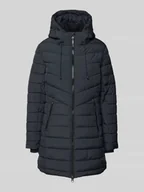 Płaszcze damskie - Płaszcz pikowany z kieszeniami zapinanymi na zamek błyskawiczny - miniaturka - grafika 1