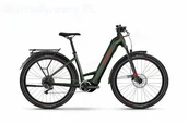 Rowery elektryczne - Haibike TREKKING 5 LOW olive 2024 olive/red - gloss 27,5 cala - miniaturka - grafika 1