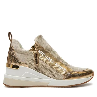 Sneakersy MICHAEL Michael Kors Willis Wedge Trainer 43R5WIFS3D Złoty - Sneakersy damskie - miniaturka - grafika 1
