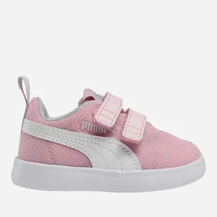 Tenisówki dziecięce dla dziewczynki na rzepy Puma Courtflex v2 Mesh V 37175908 27 (9UK) Różowe (4063697741478) - Buty dla chłopców - miniaturka - grafika 1