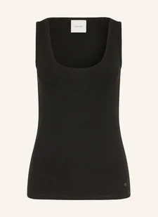 Calvin Klein Top schwarz - Koszulki i topy damskie - miniaturka - grafika 1