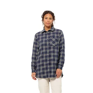 Damska koszula Jack Wolfskin MORGENLUFT SHIRT W night blue 41 - XS - Koszule damskie - miniaturka - grafika 1