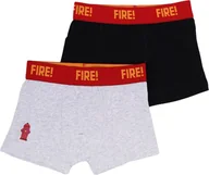 Majtki dla dzieci - Majtki bokserki chłopięce bawełniane FIRE 2PAK 158-164 YOCLUB - miniaturka - grafika 1