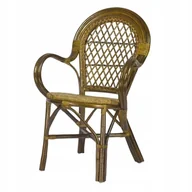 Krzesła - RattaNeo Coral k47 krzesło oliwka rattan naturalny - miniaturka - grafika 1