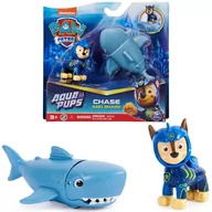 Figurki dla dzieci - Psi Patrol Zestaw Aqua Pups figurka Chase i rekin - miniaturka - grafika 1