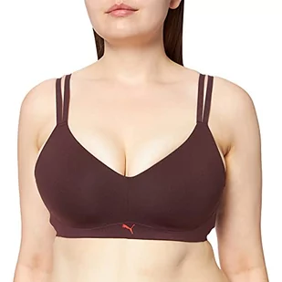 PUMA Biustonosz damski Medium Support Active Sports, Red Combo., 80A-B - Biustonosze - miniaturka - grafika 1