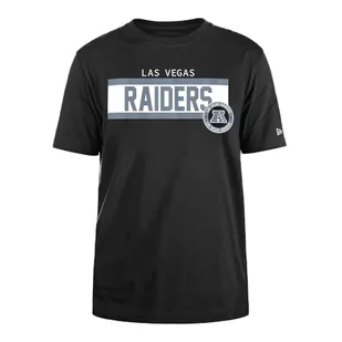 LAS VEGAS RAIDERS Czapka New Era NFL Regularna Koszulka Atrament o wysokiej gęstości Sitodruk Przednia Grafika Oryginalny Kolor Drużyny Unisex Czarny - Koszulki męskie - miniaturka - grafika 1