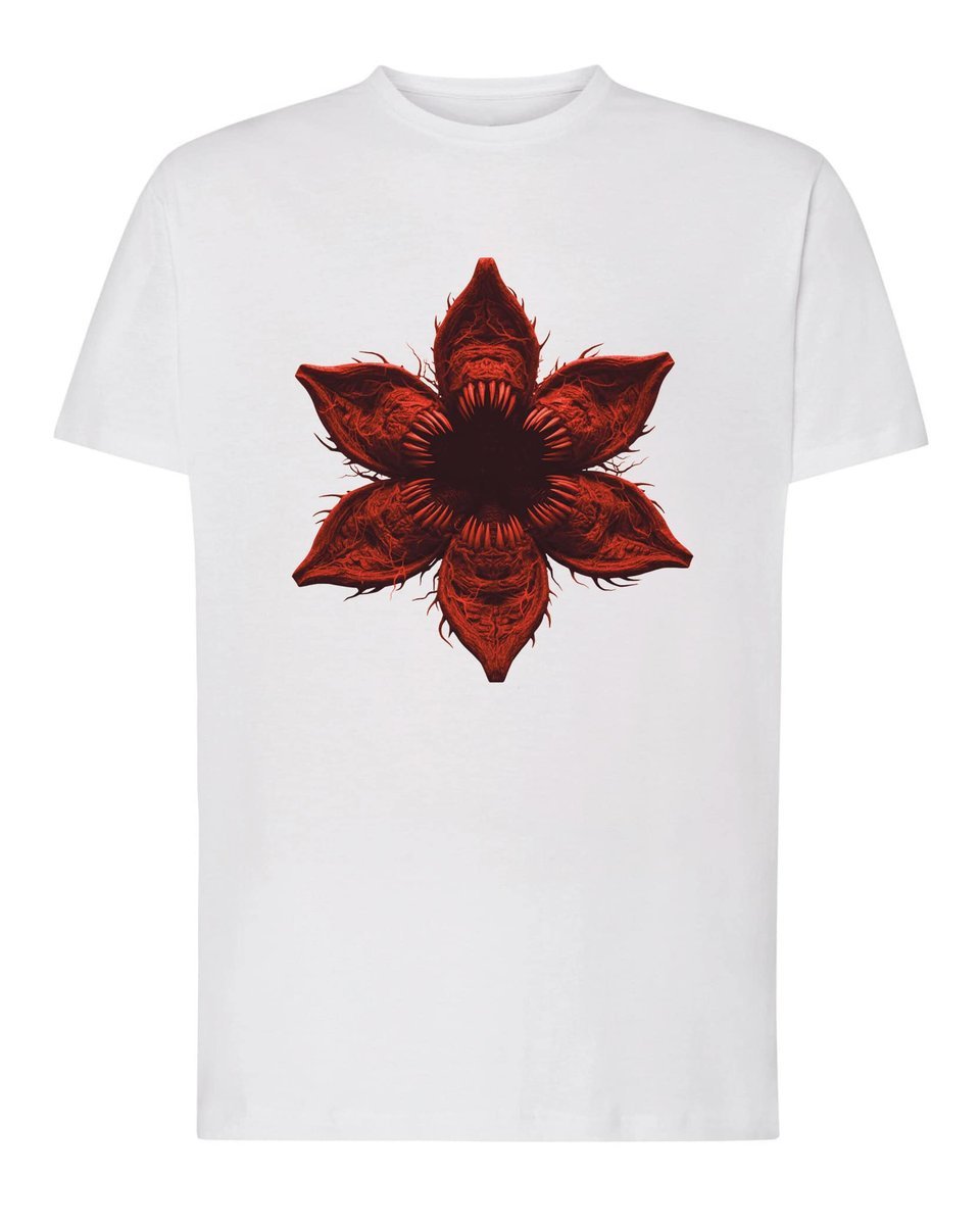 Koszulka Serialowa Demoniczny Kwiat Potwór Biała XL