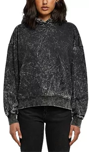 Urban Classics Damska bluza z kapturem oversized Towel Washed, czarny, M - Bluzy damskie - miniaturka - grafika 1