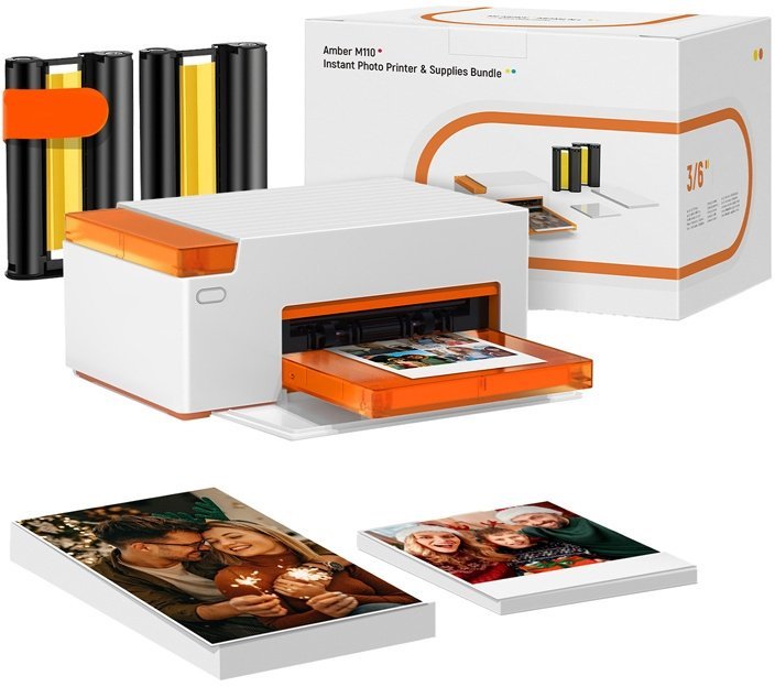 Drukarka fotograficzna Liene przenośna do zdjęć Amber M110 4x6