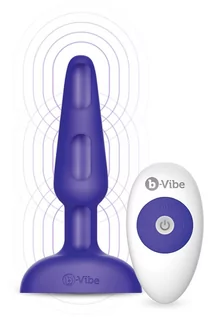 Korki analne - Zdalnie sterowany korek analny b-vibe Trio Plug - grafika 1