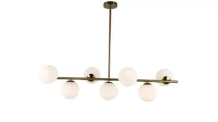 Lumina Deco Deco NOWOCZESNA LAMPA WISZĄCA MOSIĘŻNA FREDICA W7 LDP 6030-7 (GD) - Lampy sufitowe - miniaturka - grafika 2