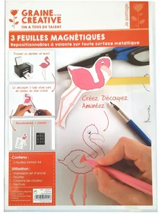 Folia magnetyczna do druku, 3 arkusze A4 - Folie do laminatora - miniaturka - grafika 1