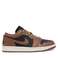 Sneakersy damskie - Sneakersy Nike Air Jordan 1 Low DC0774 021 Brązowy - miniaturka - grafika 1